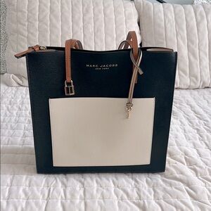 Marc Jacobs Grind Colorblock Leather Tote Bag